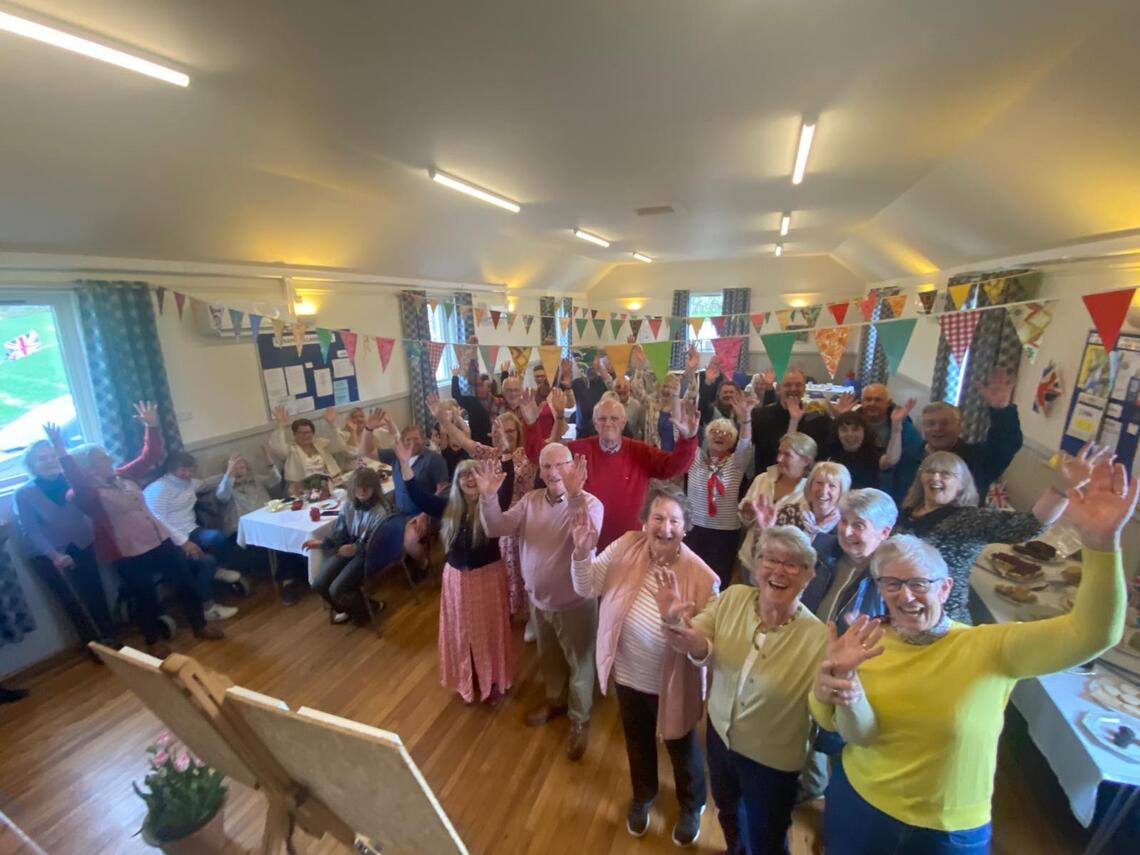 Community embers celebrate the completion of the project