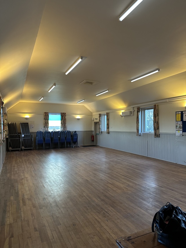 main hall - new heating